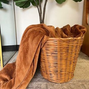 Vintage Basket Extra Large Handmade Rustic Style